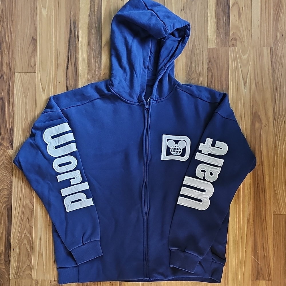 Walt Disney World, Castle, Navy, Zip-up Hoodie, Jacket, Adult Medium